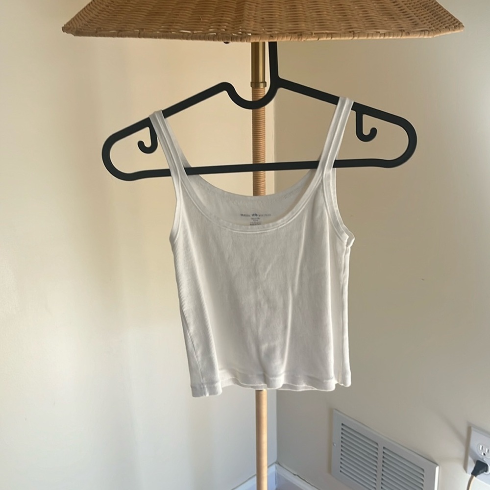Brandy Melville 100% cotton white tank